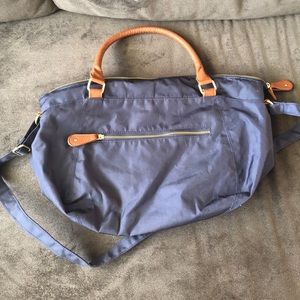 Large Old Navy Blue Tote Bag With Zipper